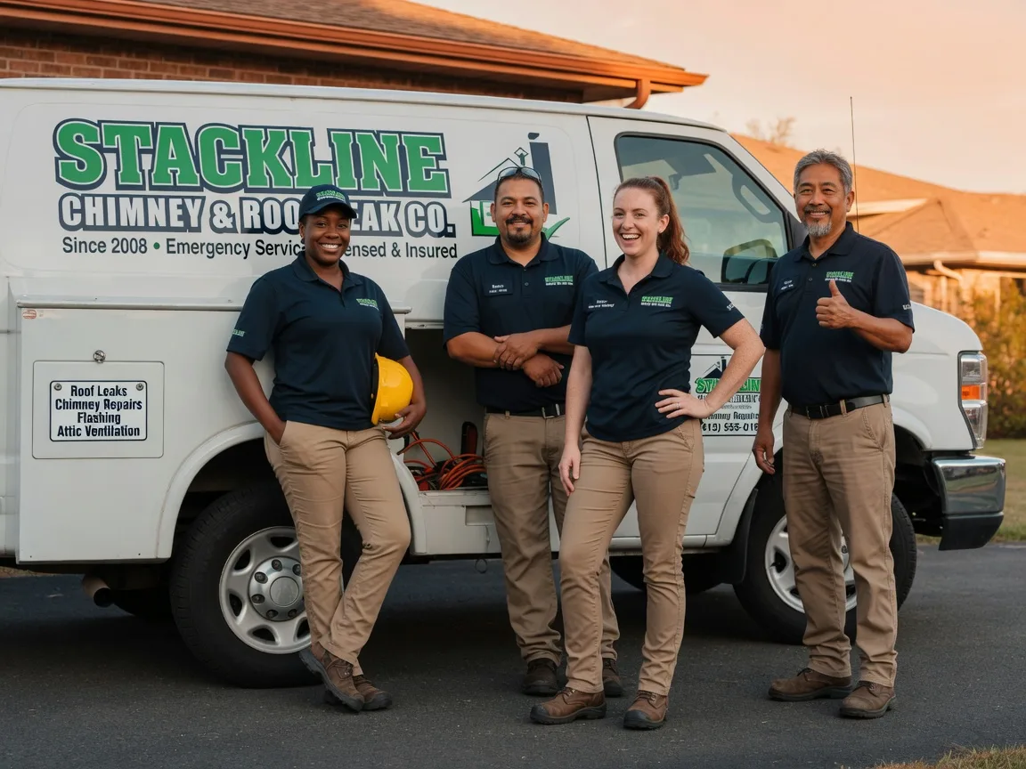 Chimney flashing repair company in Konawa, OK